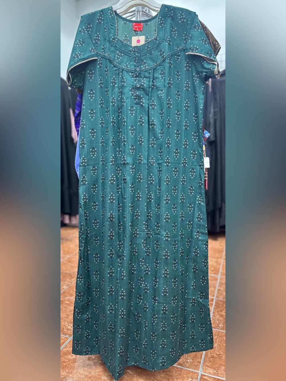 Cotton Blend Women’s Ladies Indian Nightie Night Gown Maxi Dress Sleep Wear
